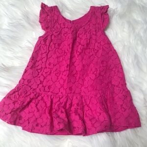 5/$25!! George pink lace dress size 6-12 months